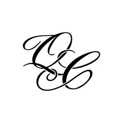 Elegant QC Monogram Logo Design, perfect for luxury branding, boutique identity, or personal logo designs.