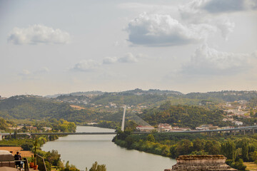 Landscape of Coimbra  and river Mondego