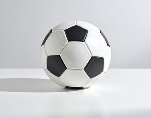 Classic soccer ball, white