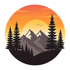 winter landscape with trees