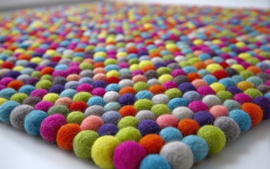 Colorful Textured Rug Creates Cheerful Home Decor