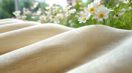 Soft, textured fabric with subtle folds.