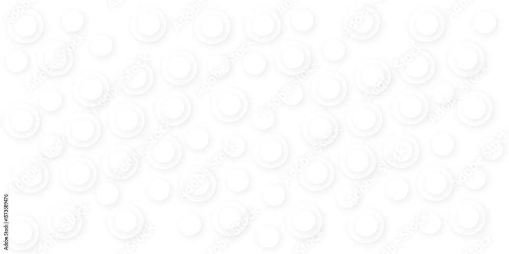 Aufkleber abstract white gradient circle pattern of 3d bubbles background template. abstract white modern tran