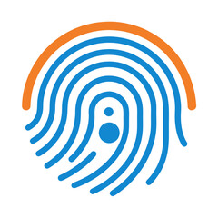 Fingerprint Security Icon Design