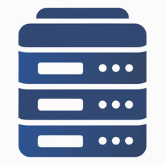 Server Data Center Icon Vector Design