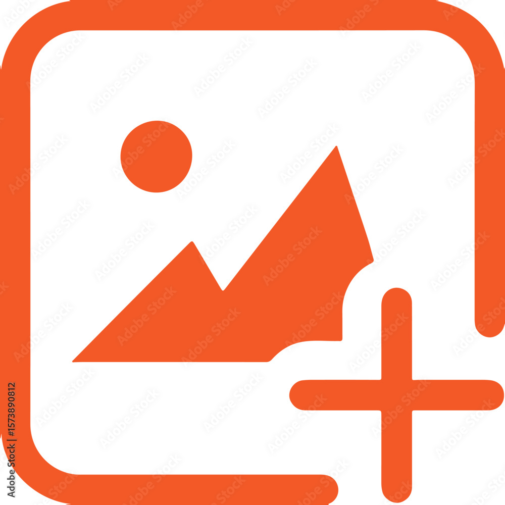 Poster upload icon simple icon. vector icon all icon viktor.