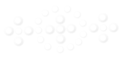 Abstract white gradient circle pattern of 3d bubbles background template. abstract white modern transparency circle presentation background. bubbles, illustration, design, in illustration design.