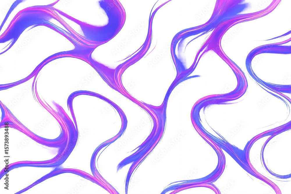 Poster colorful and abstract design with flowing patternsstylized artwork featuring curved lines in shades 