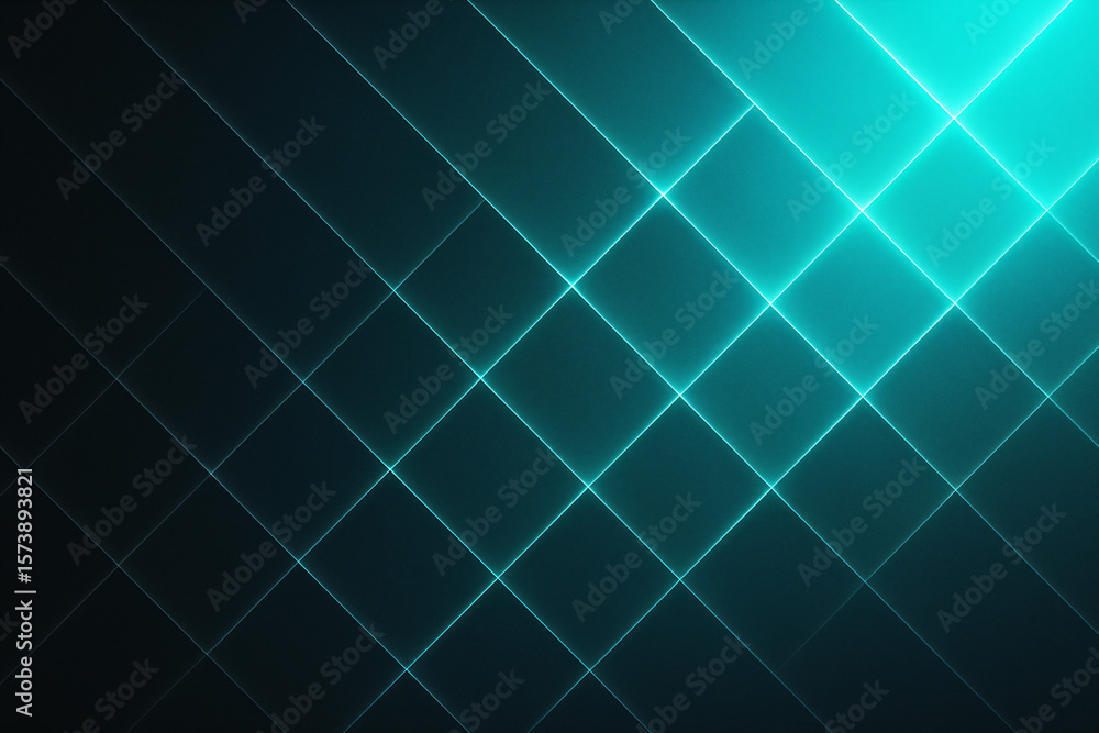 Poster stylized abstract background with geometric pattern and cool blue color tonemodern graphic design wi