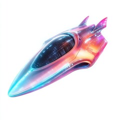 Futuristic spaceship design concept art rendering technology vehicle sci fi exploration travel journey 3d