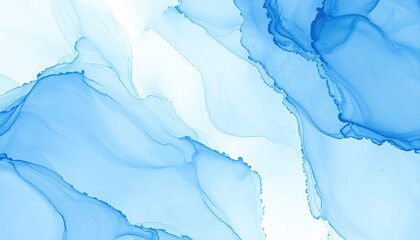 Fototapeta premium Abstract blue fluid art