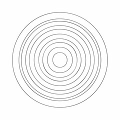 Concentric circles of varying sizes arranged within a white background, creating a target-like design.