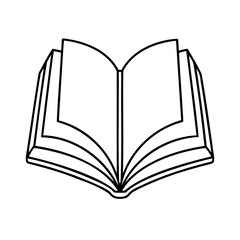 Open book with fanned pages reading knowledge