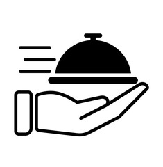 Serve icon vector editable