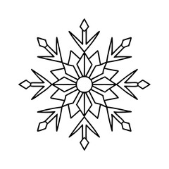 Intricate geometric snowflake design symmetrical pattern