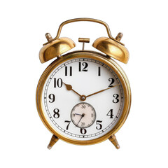 Antique gold alarm clock
