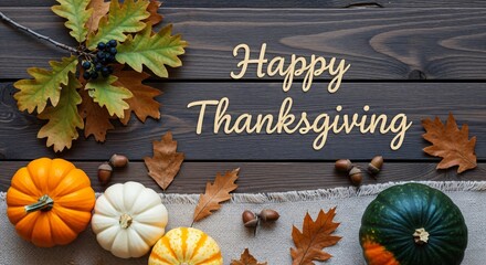 Happy Thanksgiving: Autumn Harvest & Gratitude Celebration