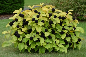 a chokeberry bush