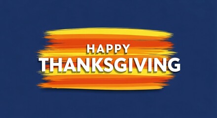 Happy Thanksgiving:  Vibrant Autumnal Design for Holiday Greetings
