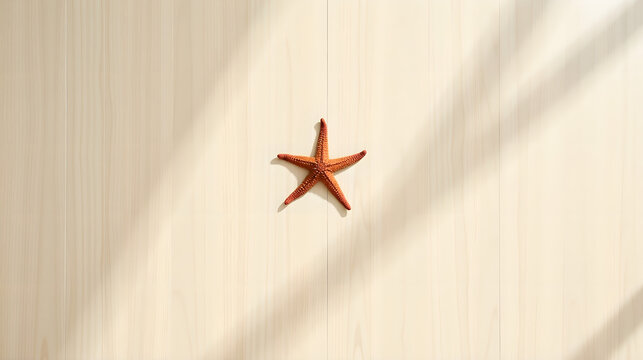 Starfish on Wooden Floor
