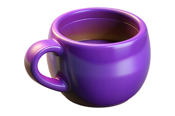 Purple Ceramic Coffee Mug with Glossy Finish – Stylish Drinkware for Cozy Moments