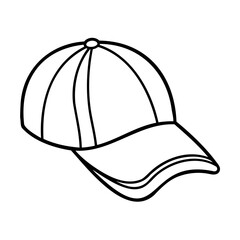 Black and white baseball cap headwear accessory