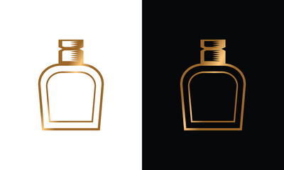 Luxury Perfume Bottle Logo Design