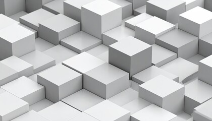 Fototapeta premium Abstract geometric pattern of stacked cubes