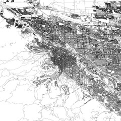 Fototapeta premium 3D illustration of city and urban in Boise Idaho USA