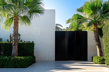 entrance to the hotel
