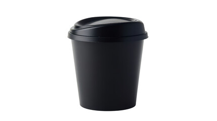 Mini desktop rubbish bin for office use, cute and compact, background isolated on a Transparent background, PNG file.