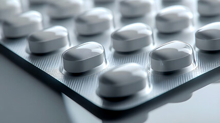 Blister Pack of White Tablets