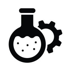 An easy to edit glyph icon of lab management