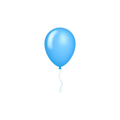 Colorful illustration of party balloons on white background