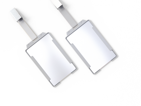 White ID Card with Ribbon