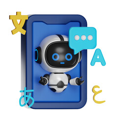 Smartphone Assistant AI for Languange 3D Robot