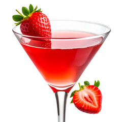 Single red wine glass on white background