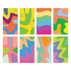 Collection of Modern Colorful Abstract Backgrounds.eps