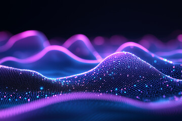 abstract blue background with waves