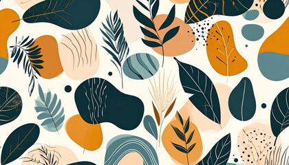 Abstract botanical pattern