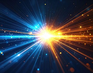 Naklejka premium Abstract burst of light