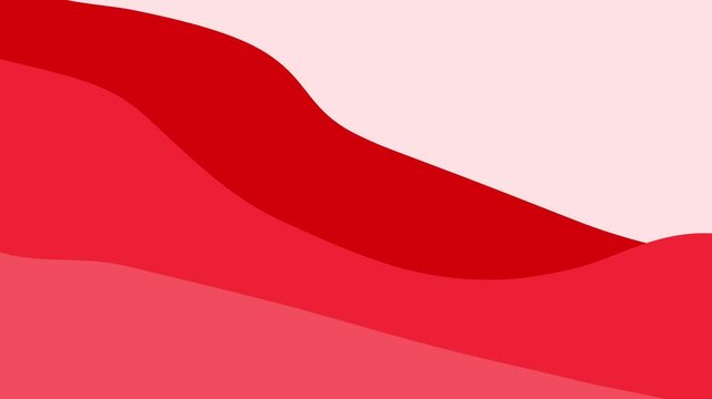 Corporate abstract red wave motion 4k background seamless looping