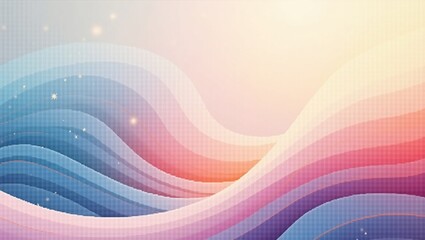 Modern Futuristic Vector Poster with Gradient Geometry
