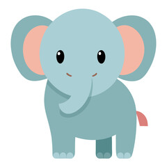 National Elephant Appreciation Day - Cute Elephant: Minimal Cartoon

