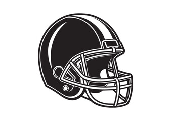 Naklejka premium American Football Helmet Vector , Football Helmet Icon