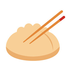 National Dumpling Day - Dumpling: Minimal Vector

