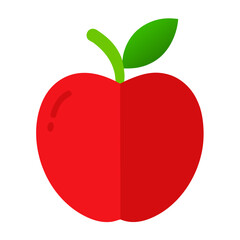 International Eat an Apple Day - Red Apple: Minimal Vector


