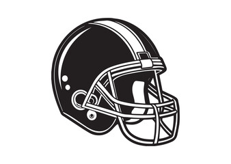 Fototapeta premium American Football Helmet Vector , Football Helmet Icon