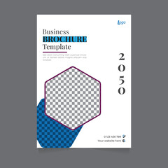 Business brochure cover annual report cover, book cover or flyer design. Leaflet presentation. Catalog with Abstract geometric background. Modern publication poster magazine, layout, template,