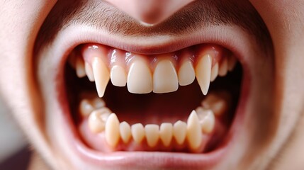Menacing figurine with sharp-toothed grin, isolated on white background. A striking composition with intense focus on detail.